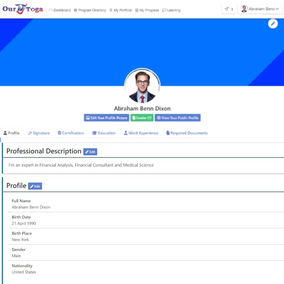 Gambar akun individu Abraham Dixon